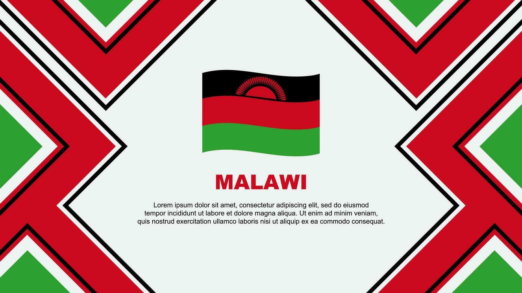 malawi bandeira abstrato fundo Projeto modelo. malawi independência dia bandeira papel de parede vetor ilustração. malawi vetor