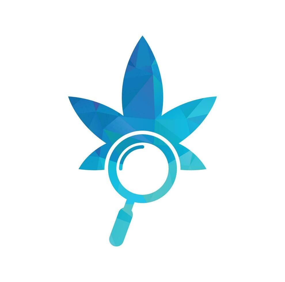 cannabis procurar logotipo Projeto vetor modelo.