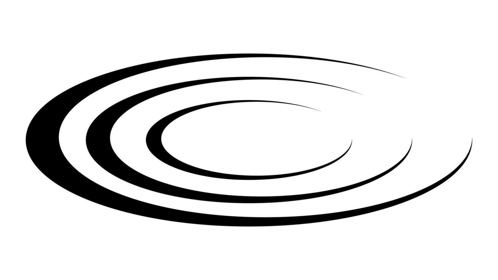 círculos em água, propagação circular rádio som ondas dentro espaço vetor
