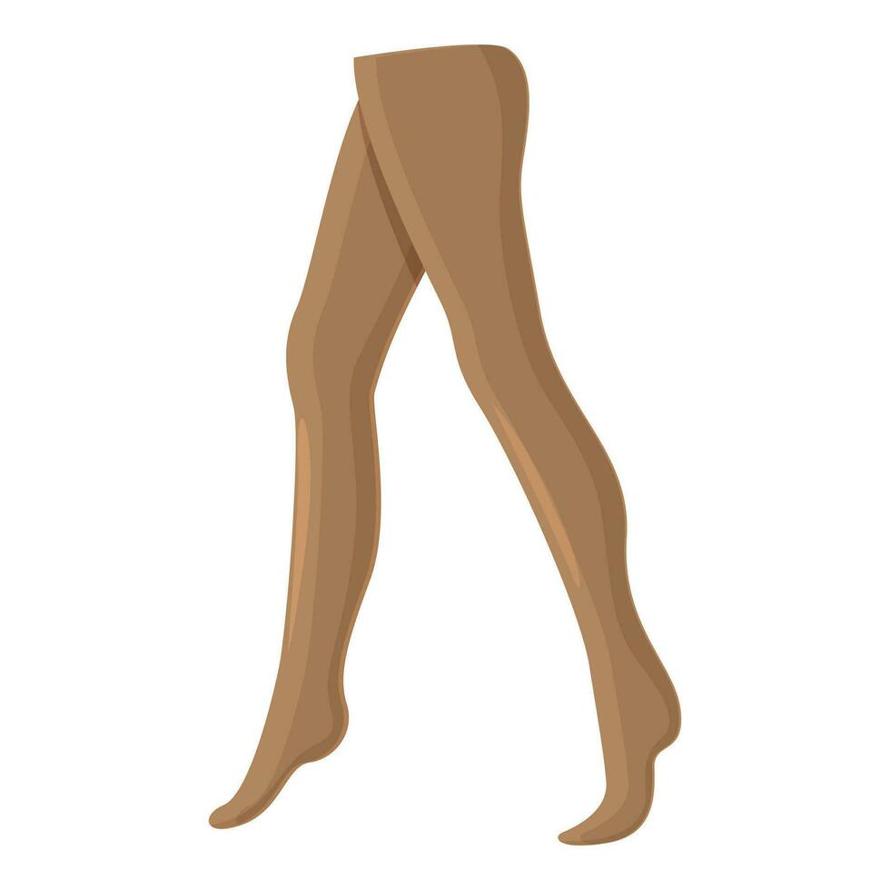 collants meia calça ícone desenho animado vetor. modelo sexy pernas vetor