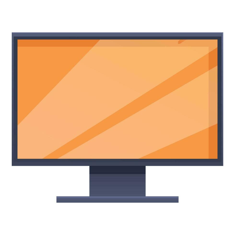 jogador monitor ícone desenho animado vetor. monitor dispositivo esporte vetor