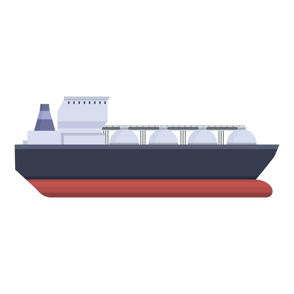 marítimo caminhão tanque ícone desenho animado vetor. gás transportadora navio vetor