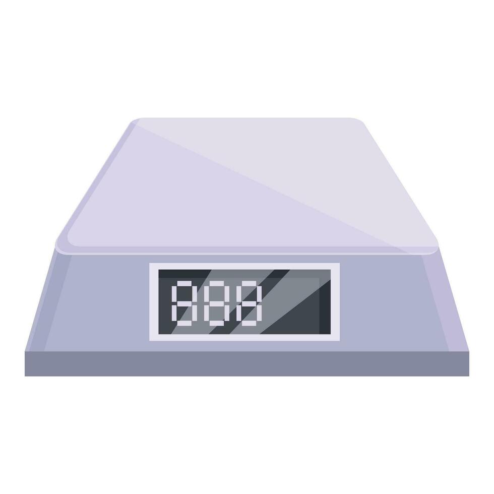digital número balanças ícone desenho animado vetor. a medida Libra vetor