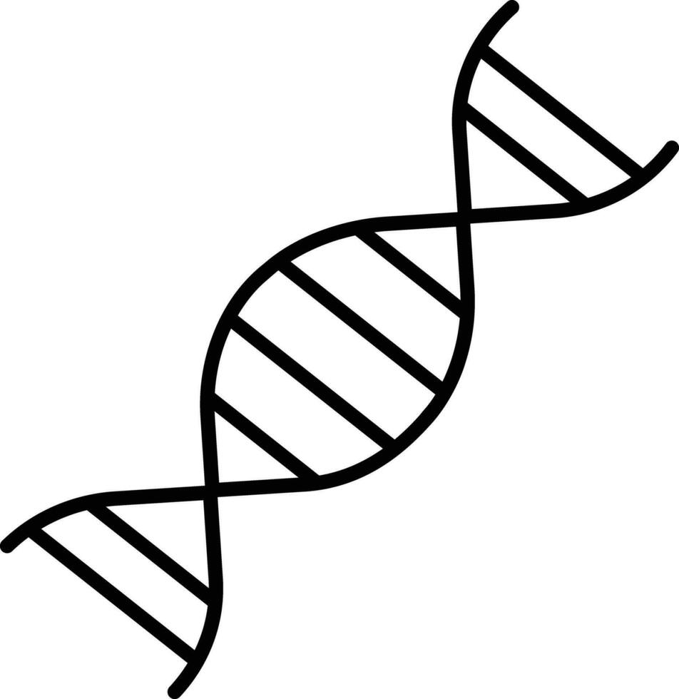 dna esboço vetor ilustração ícone