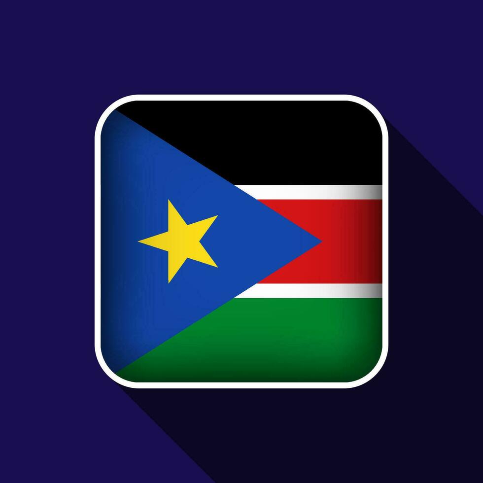 plano sul Sudão bandeira fundo vetor ilustração
