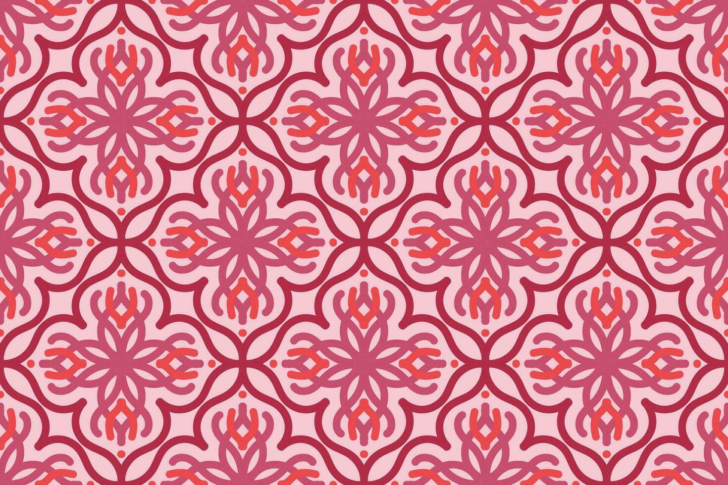 oriental desatado padronizar com Rosa cor. adequado para telha, têxtil, fundo, parede decoração e de outros vetor