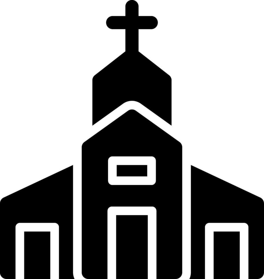 design de ícone criativo de igreja vetor