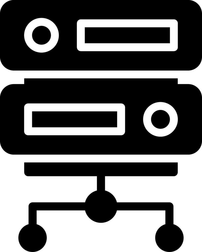 design de ícone criativo de servidor vetor