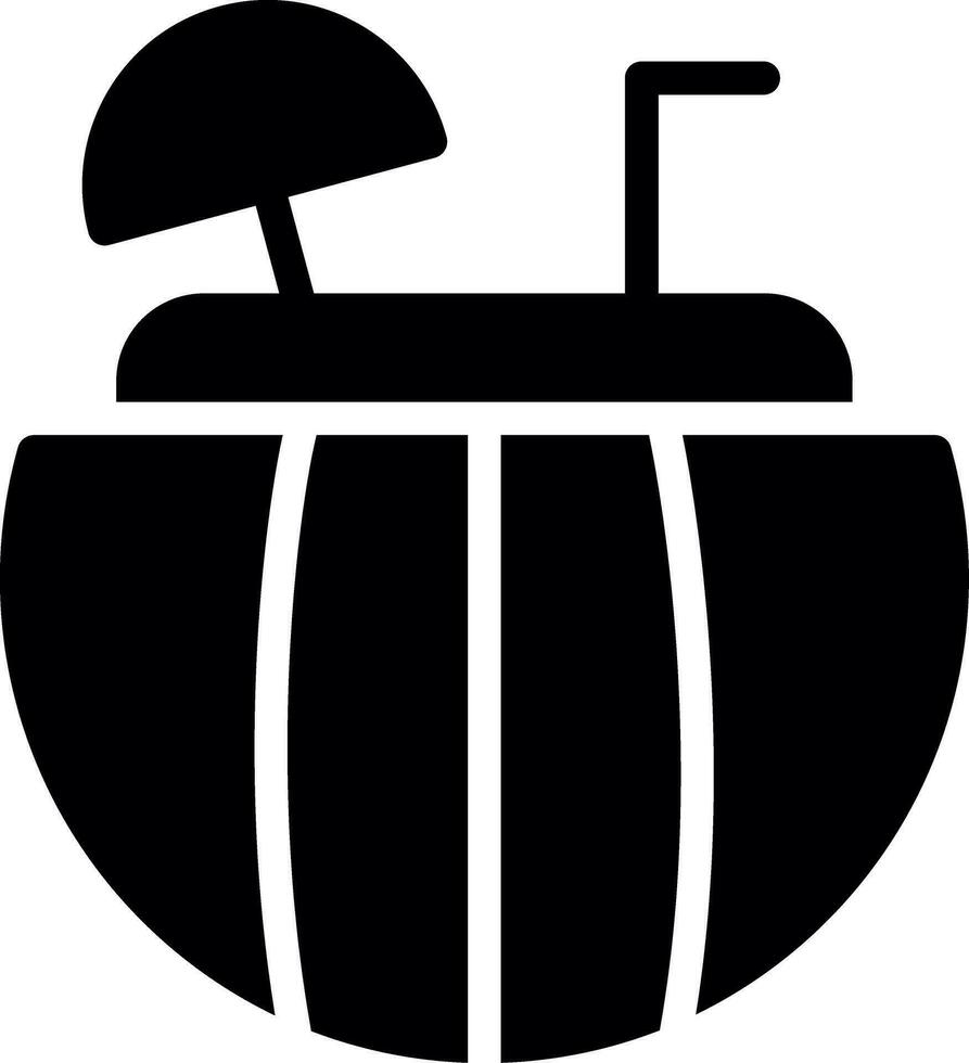 design de ícone criativo de coquetel de melancia vetor