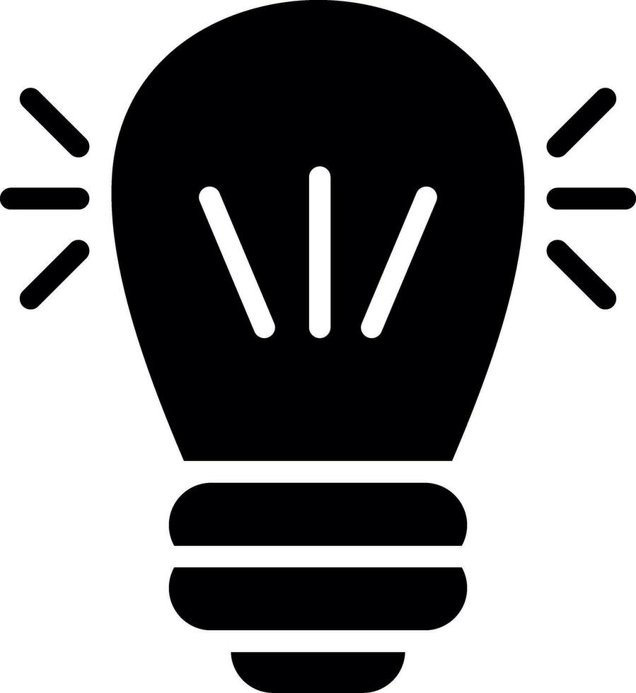 design de ícone criativo de lâmpada led vetor