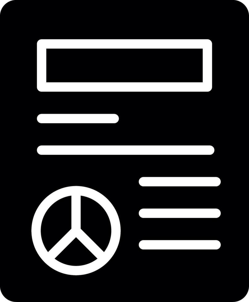 design de ícone criativo de tratado de paz vetor