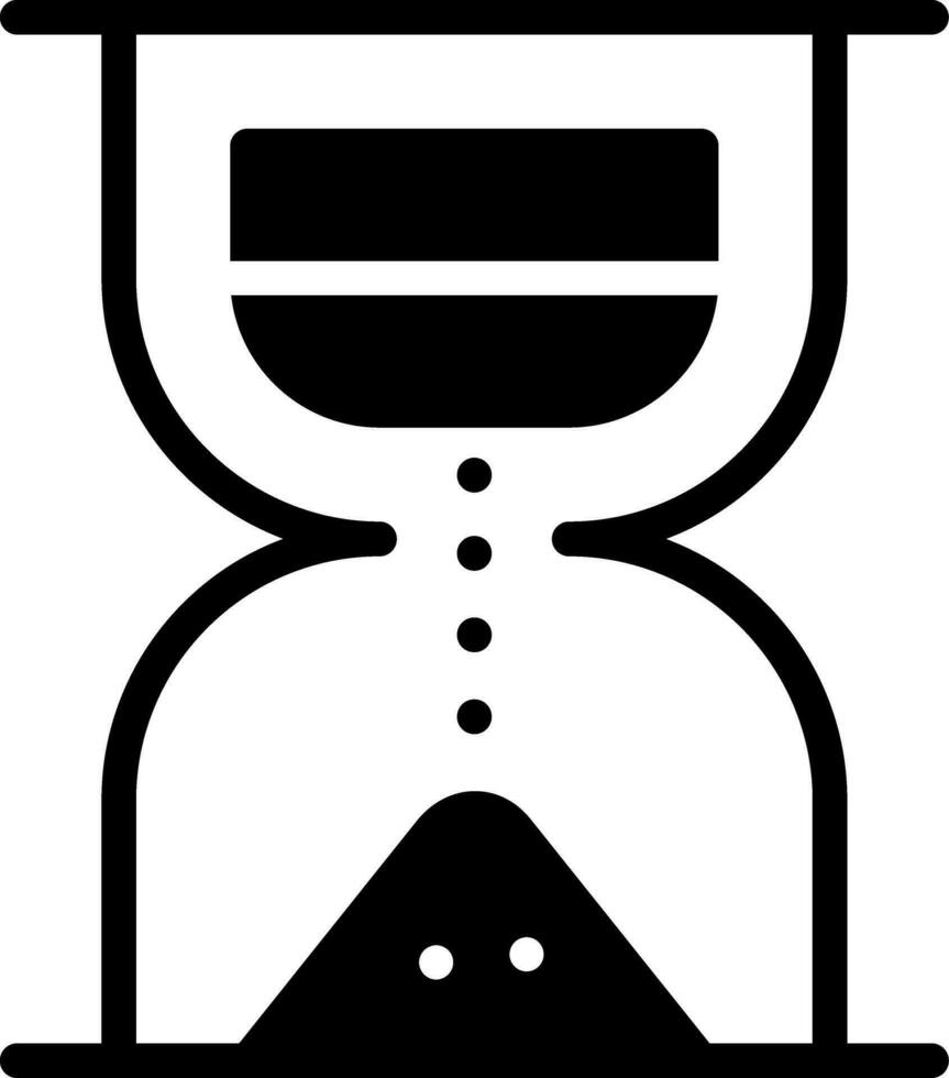 design de ícone criativo de ampulheta vetor