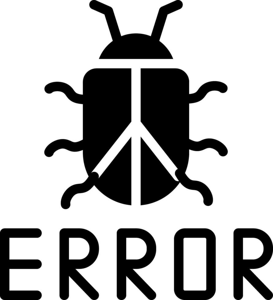 design de ícone criativo de bug vetor