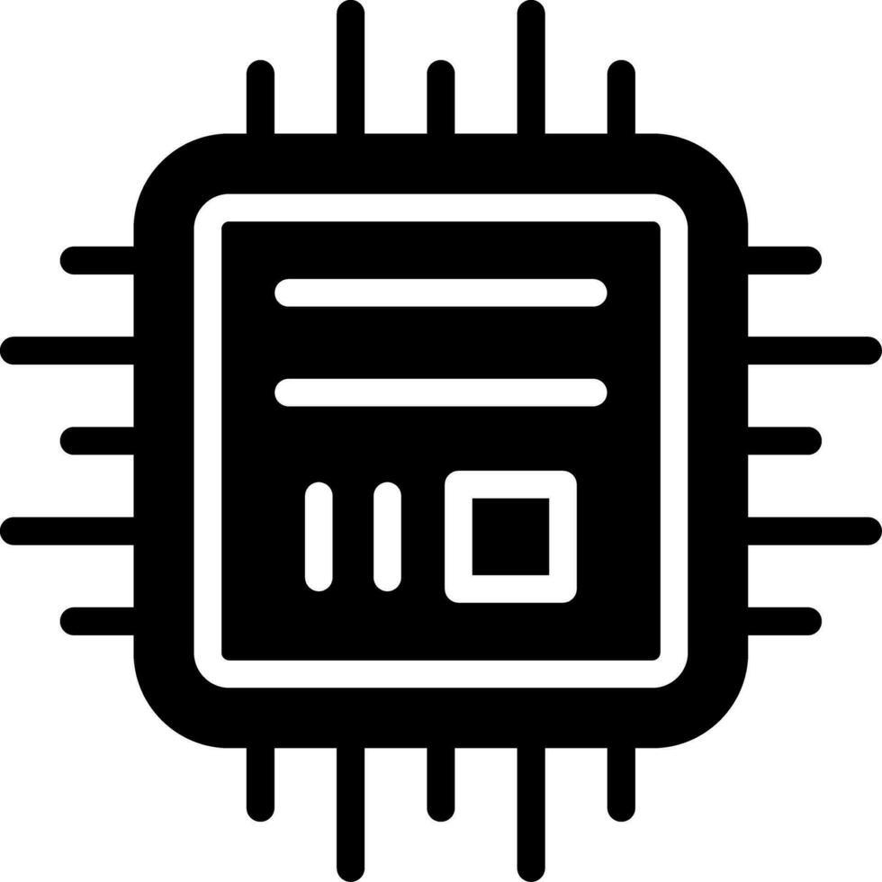 design de ícone criativo de microchip vetor