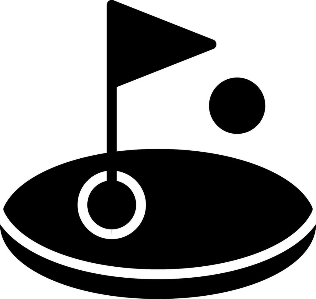 design de ícone criativo de golfe vetor