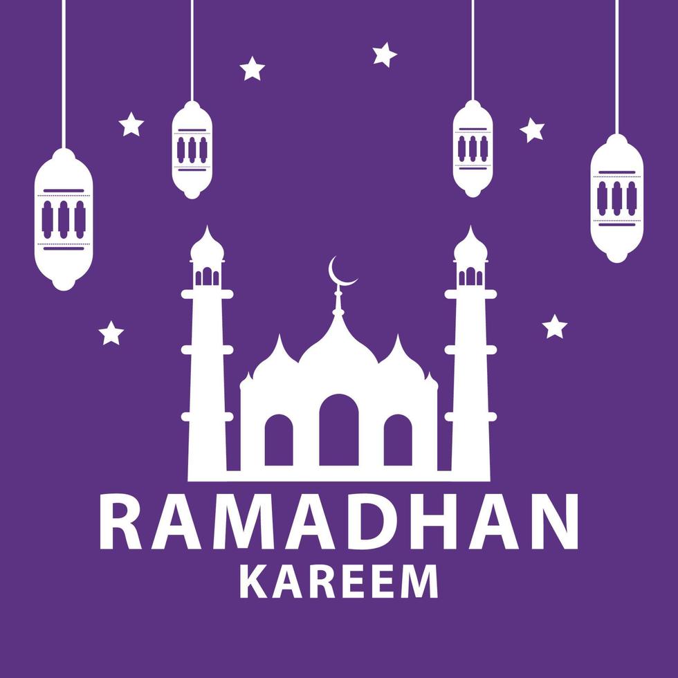 Festival islâmico ramadan kareem saudação design livre vetor