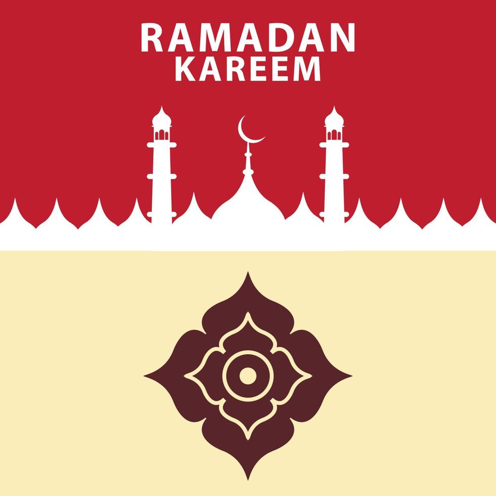 Festival islâmico ramadan kareem saudação design livre vetor