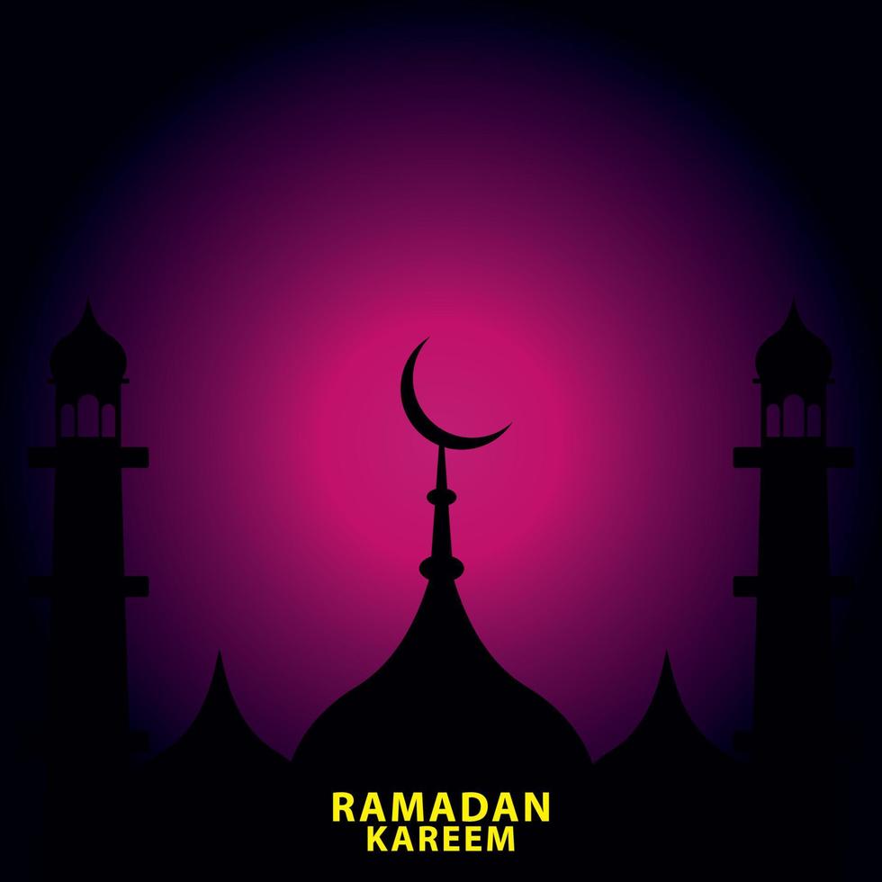 Festival islâmico ramadan kareem saudação design livre vetor