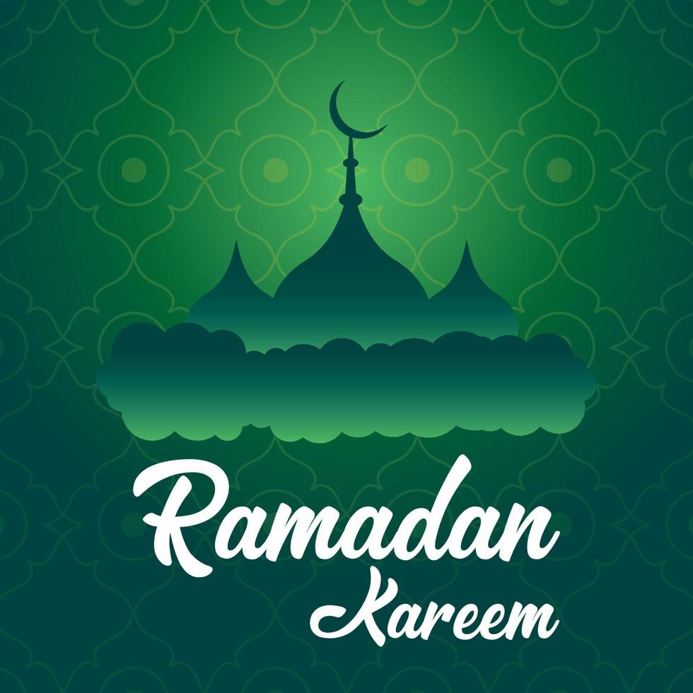 Festival islâmico ramadan kareem saudação design livre vetor