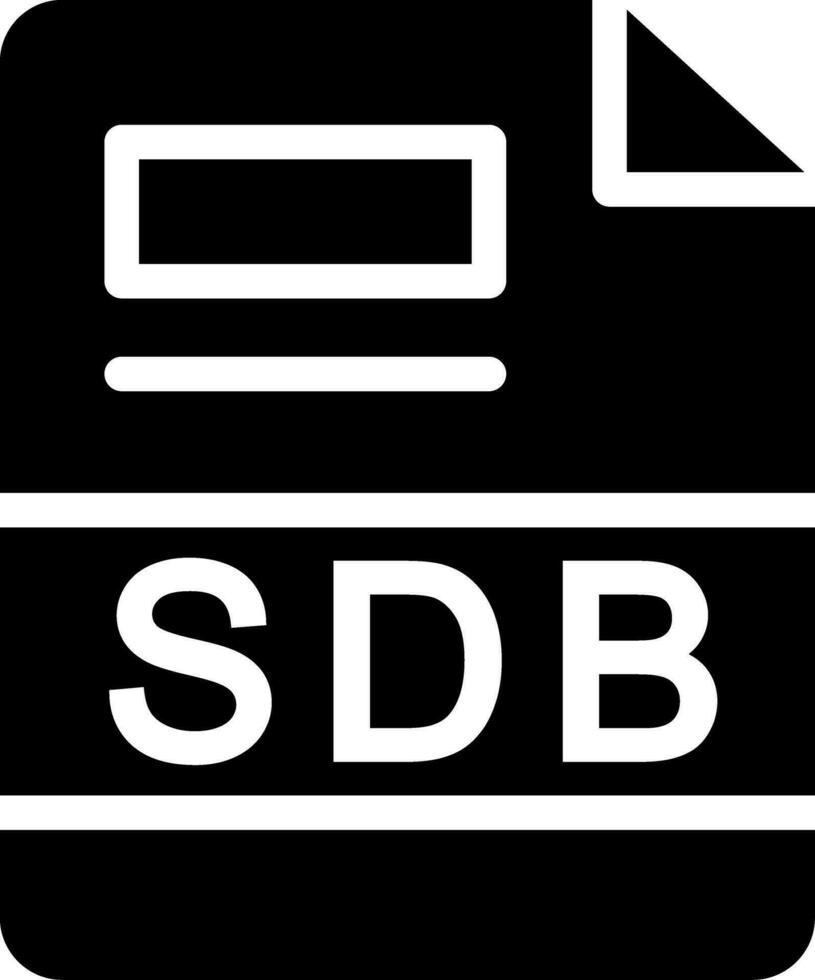 sdb criativo ícone Projeto vetor