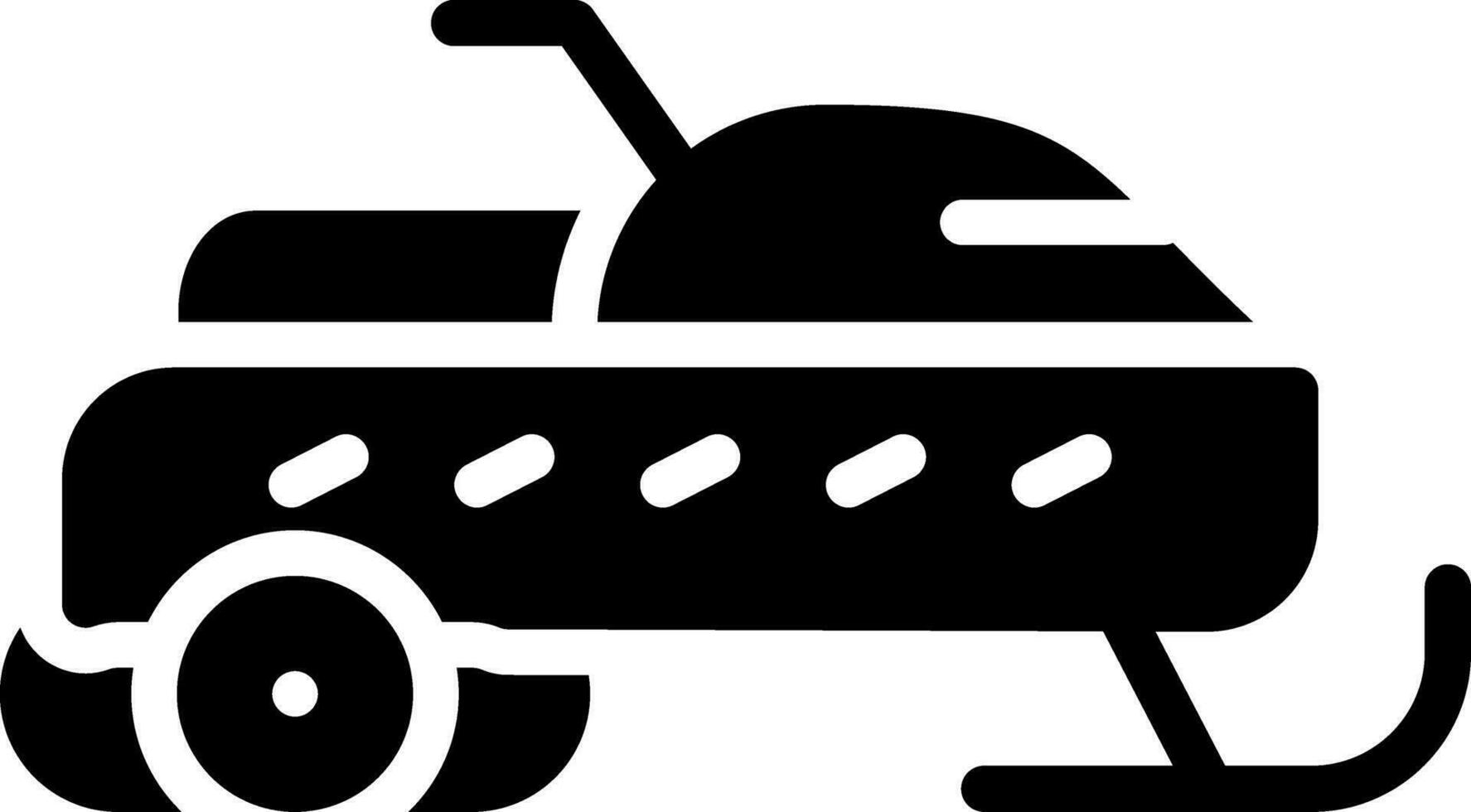 design de ícone criativo de snowmobile vetor