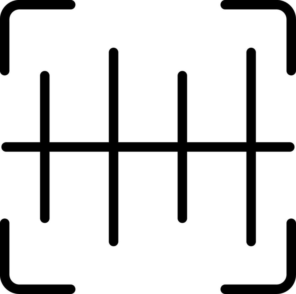 design de ícone criativo de código de barras vetor