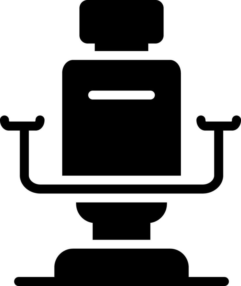 design de ícone criativo de cadeira de barbeiro vetor