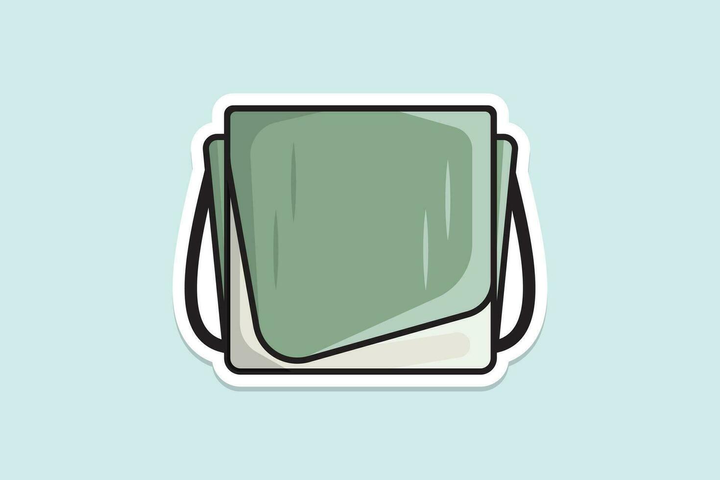 à moda couro bolsas, na moda casual estilo bolsas adesivo Projeto vetor ilustração. beleza moda objetos ícone conceito. elegante mulher bolsas adesivo Projeto logotipo ícone.