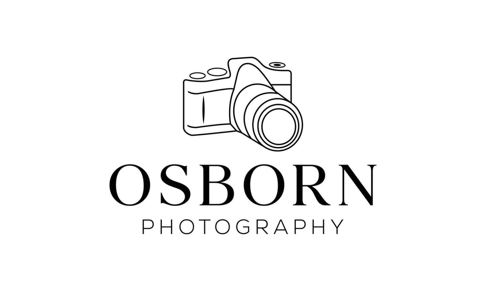Câmera logotipo, moderno fotografia assinatura logotipo ícone vetor