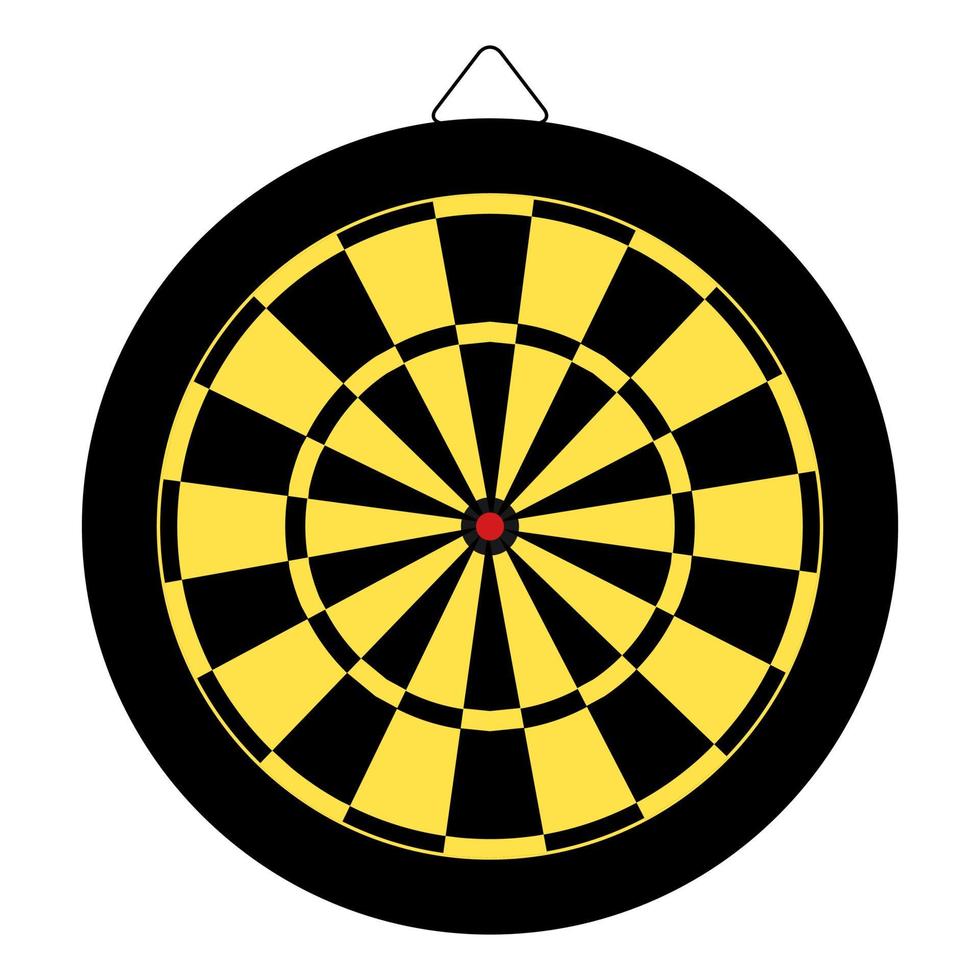 um alvo de jogo de dardos bullseye vetor