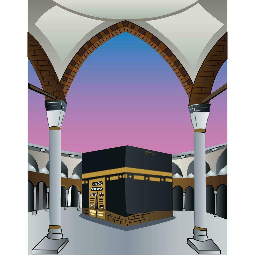 kaaba vetor Projeto para hajj