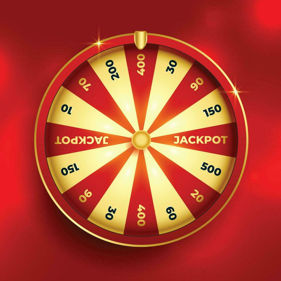 fortuna roda loteria sorte elemento Projeto vetor
