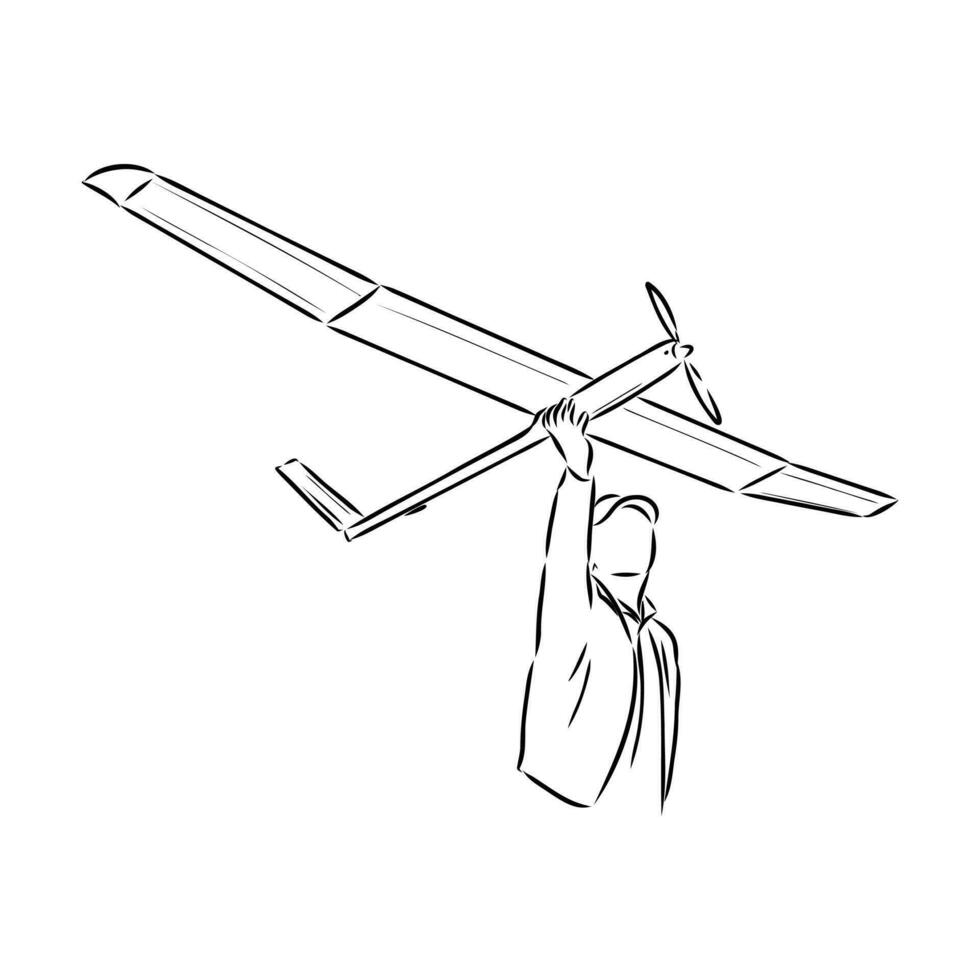 aeronave modelagem vetor esboço