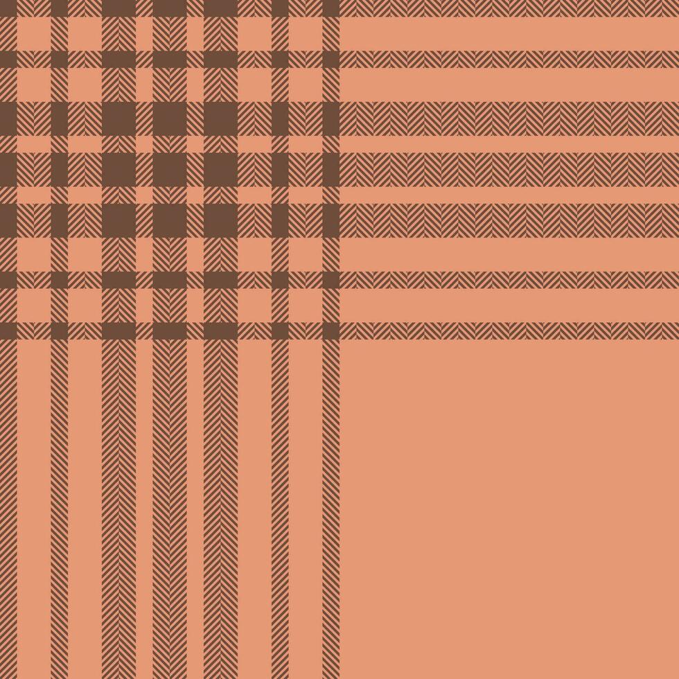 padrão xadrez xadrez nas cores laranja e vermelho. textura de tecido sem costura. estampa têxtil tartan. vetor