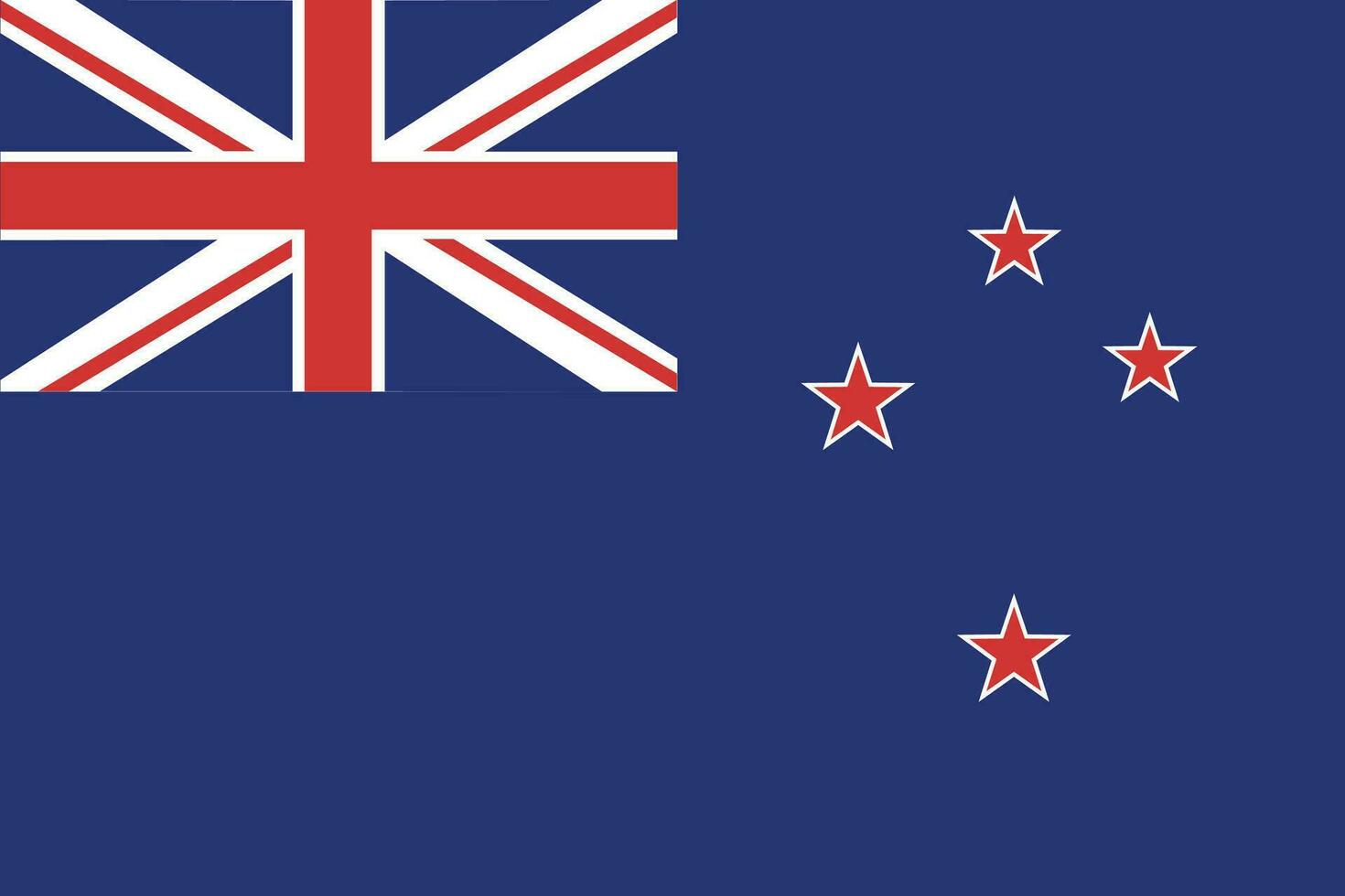 Novo zelândia bandeira nacional emblema gráfico elemento ilustração vetor