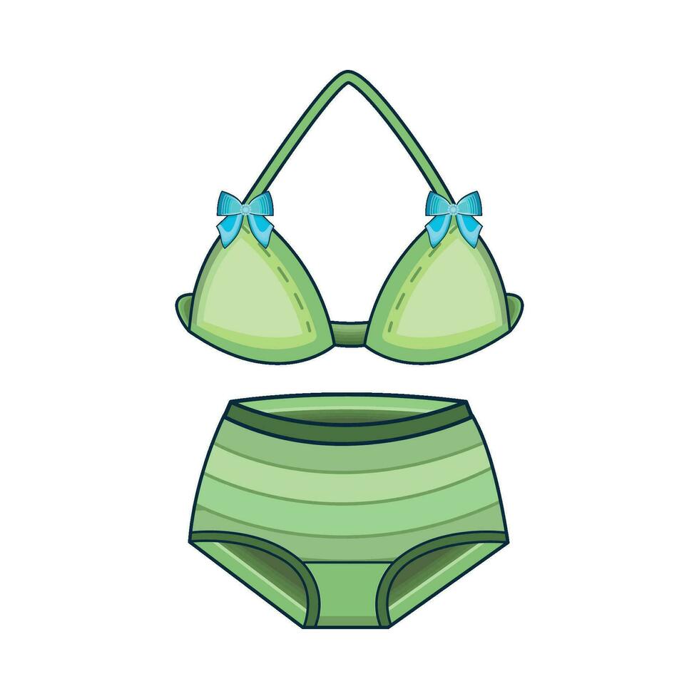 ilustração do bikini vetor