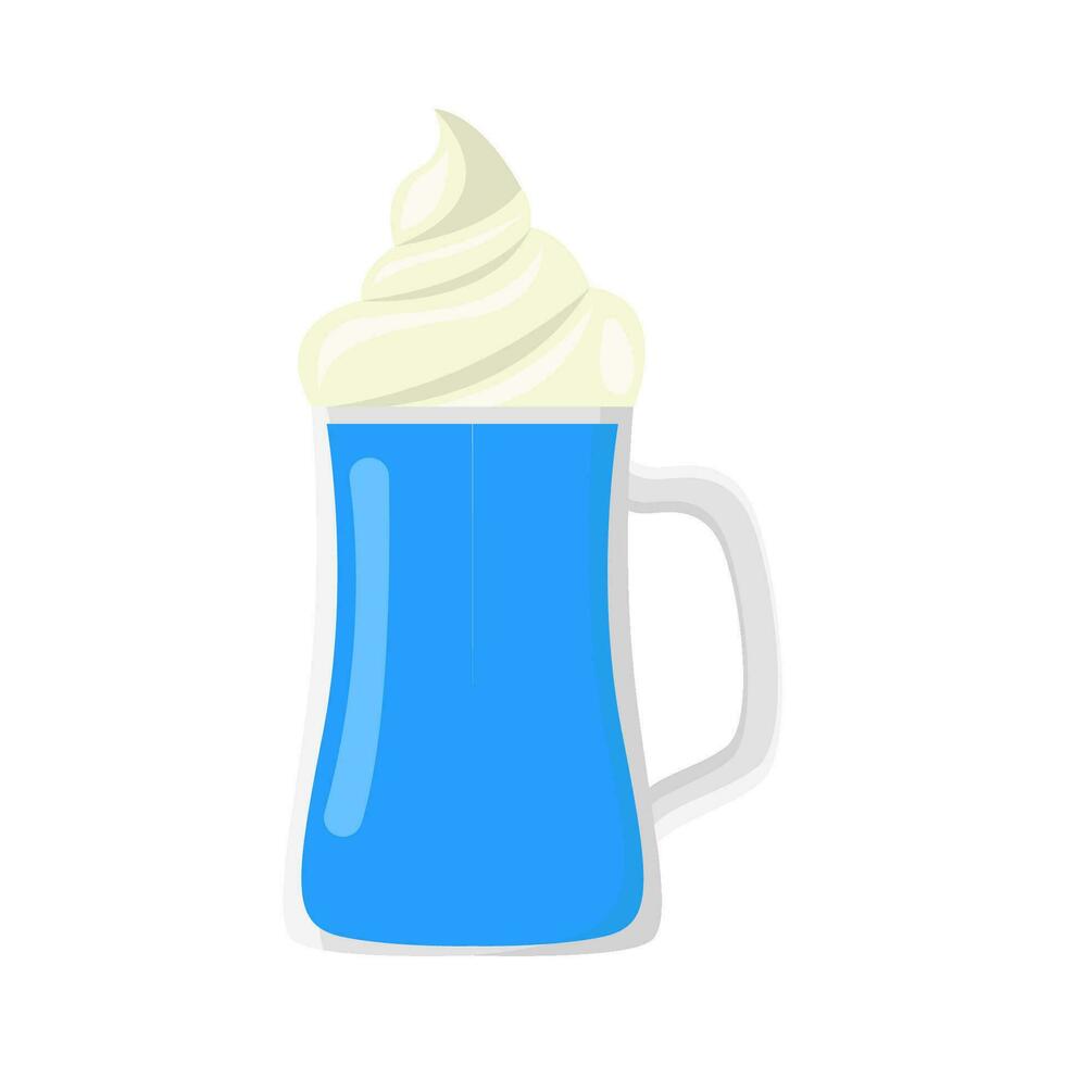 milkshake baunilha ilustração vetor