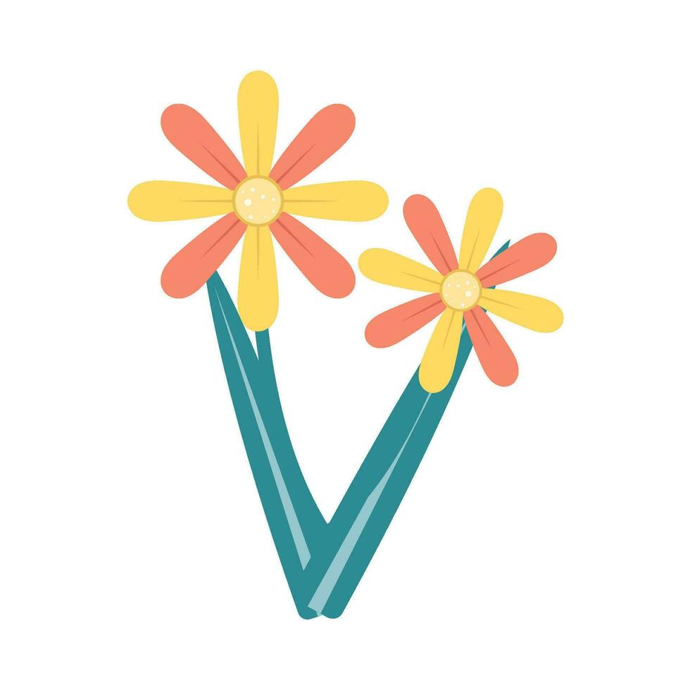 ilustração de planta de flor vetor