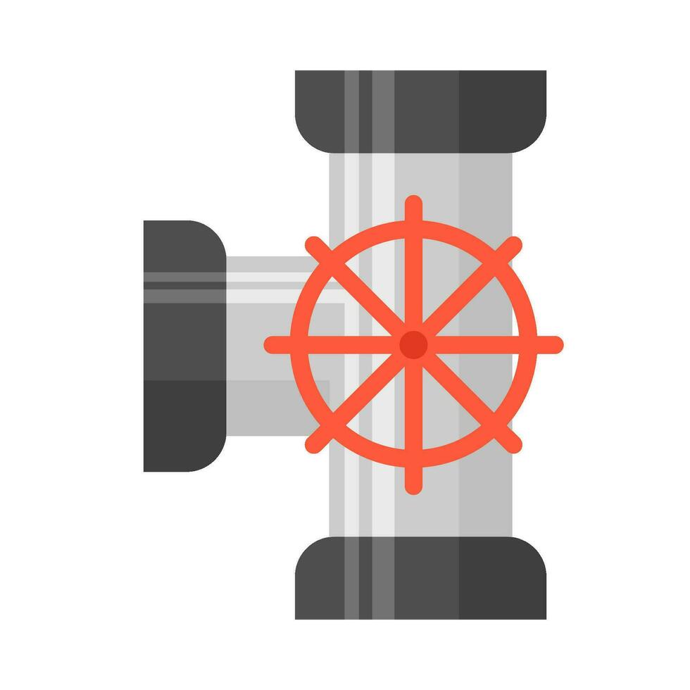 tubo água com direção roda ilustração vetor