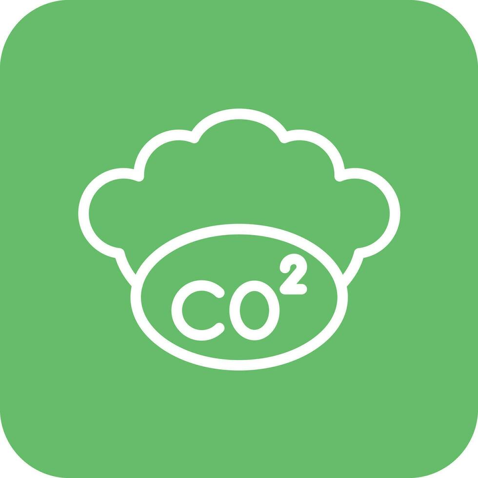 ícone de vetor de co2