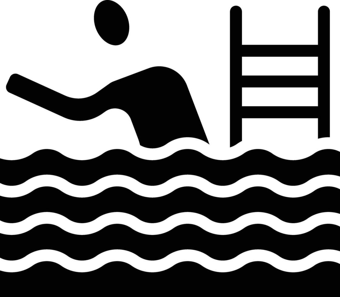 ícone de vetor de natação