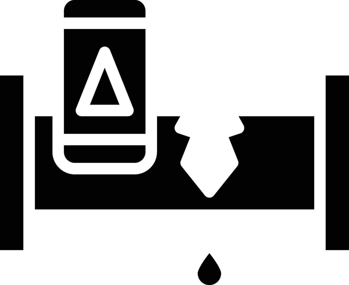 ícone de vetor de detector de vazamento