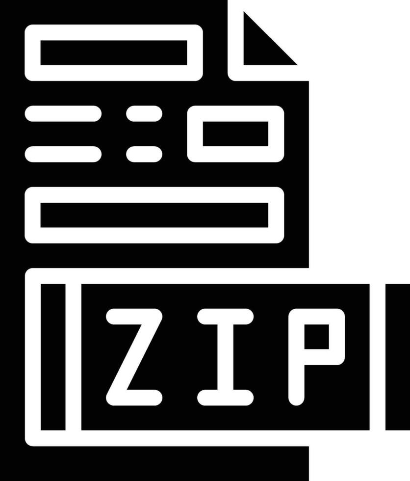 ícone de vetor de arquivo zip