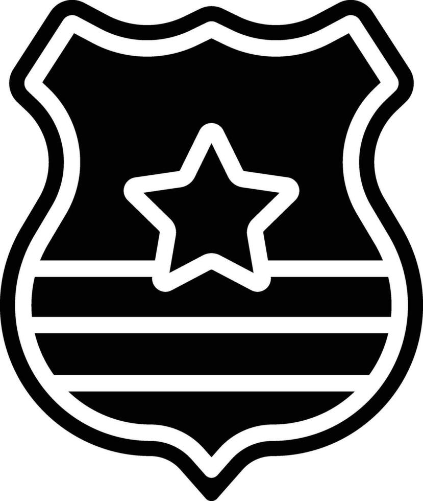 ícone do vetor distintivo da polícia