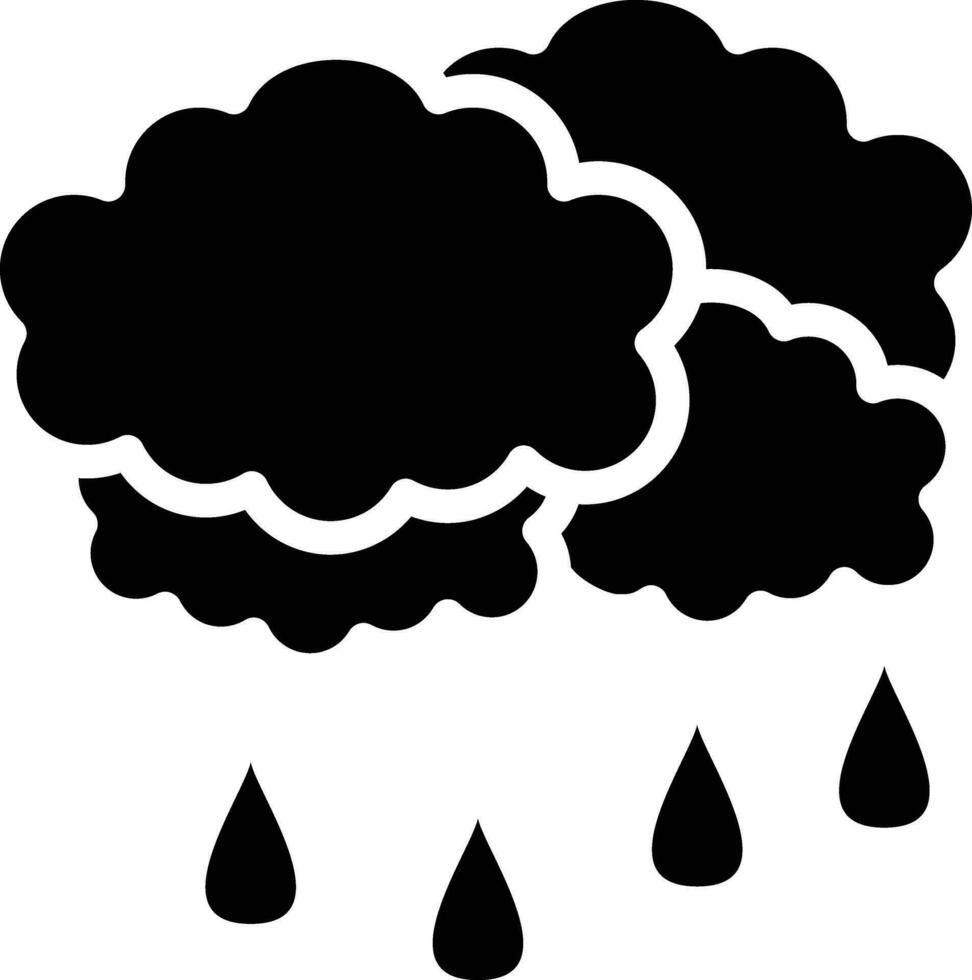 ícone de vetor de tempo nublado
