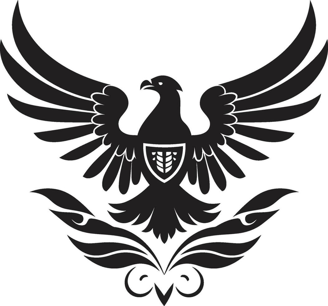 elegante insígnia vetor Projeto régio cavalheiresco ícone Preto ícone