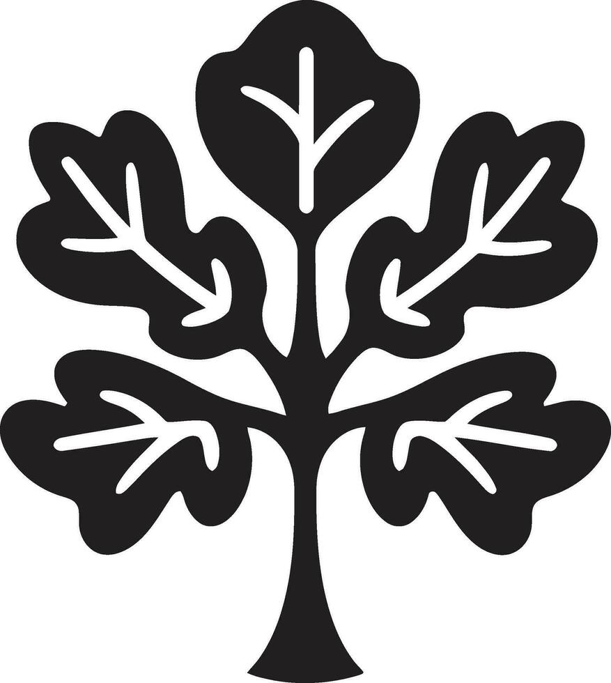 saudável folhagem icônico hera carvalho marca bosque sussurros hera carvalho logotipo símbolo vetor