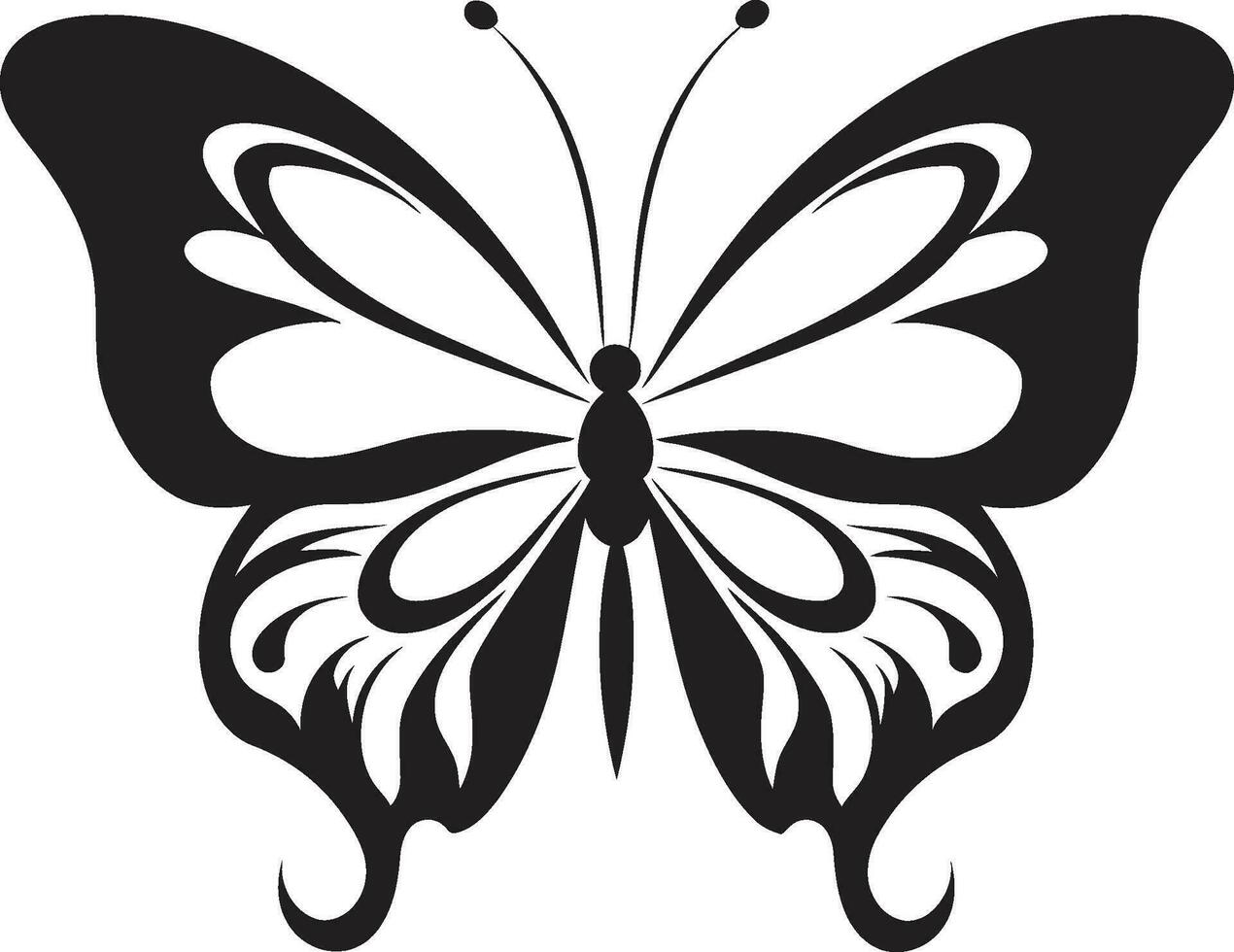 lunar brilho elegante vetor borboleta símbolo obsidiana opulência Preto borboleta logotipo ícone