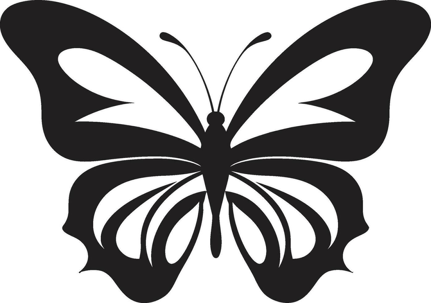 meia noite miragem vetor Preto borboleta emblema obscurecido elegância Preto borboleta logotipo símbolo