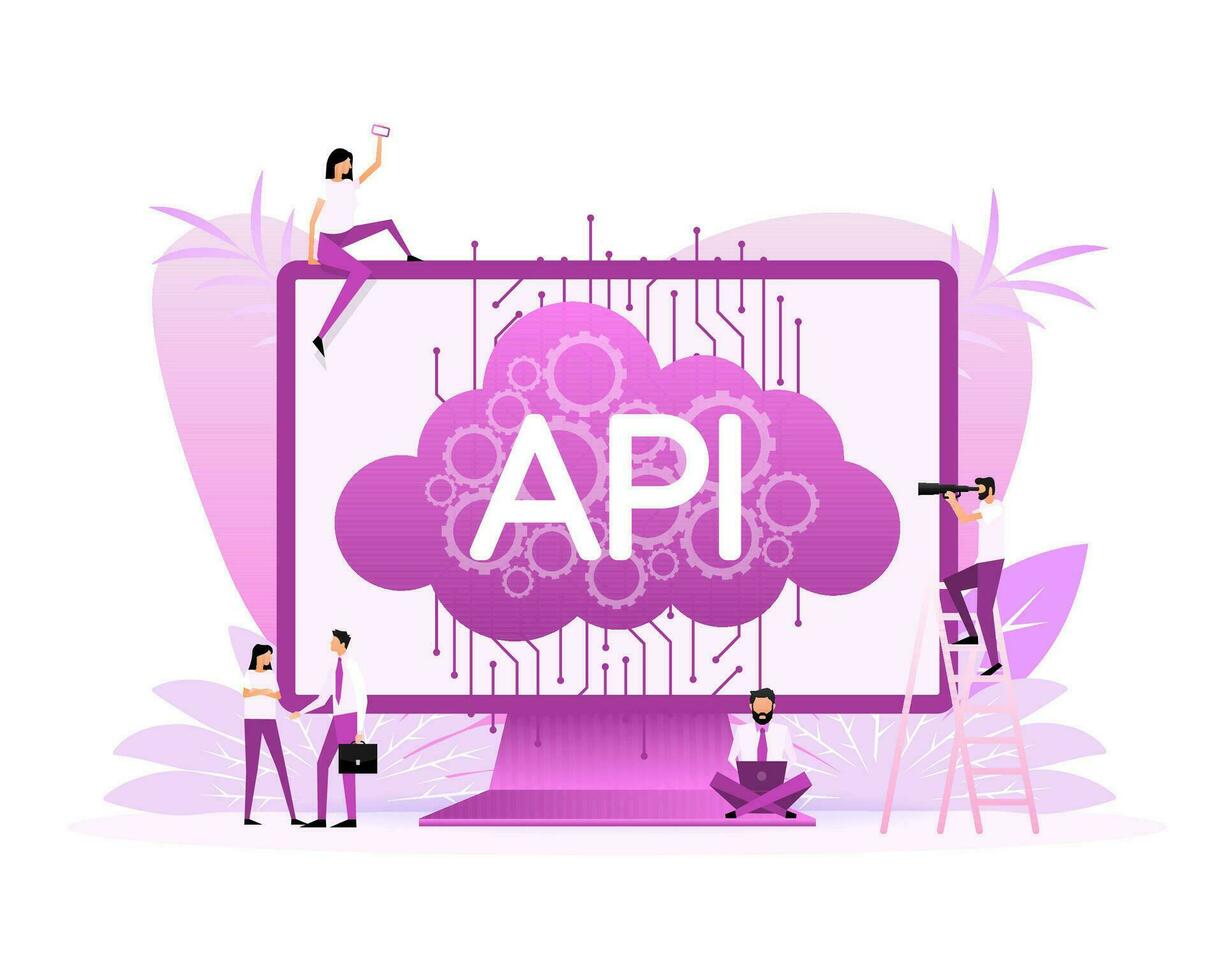 api, ótimo Projeto para qualquer propósitos. plano pessoas ícone. plano saúde vetor ilustração. vetor rede bandeira.